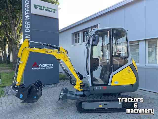 Wacker Neuson ET18 rupskraan met cabine