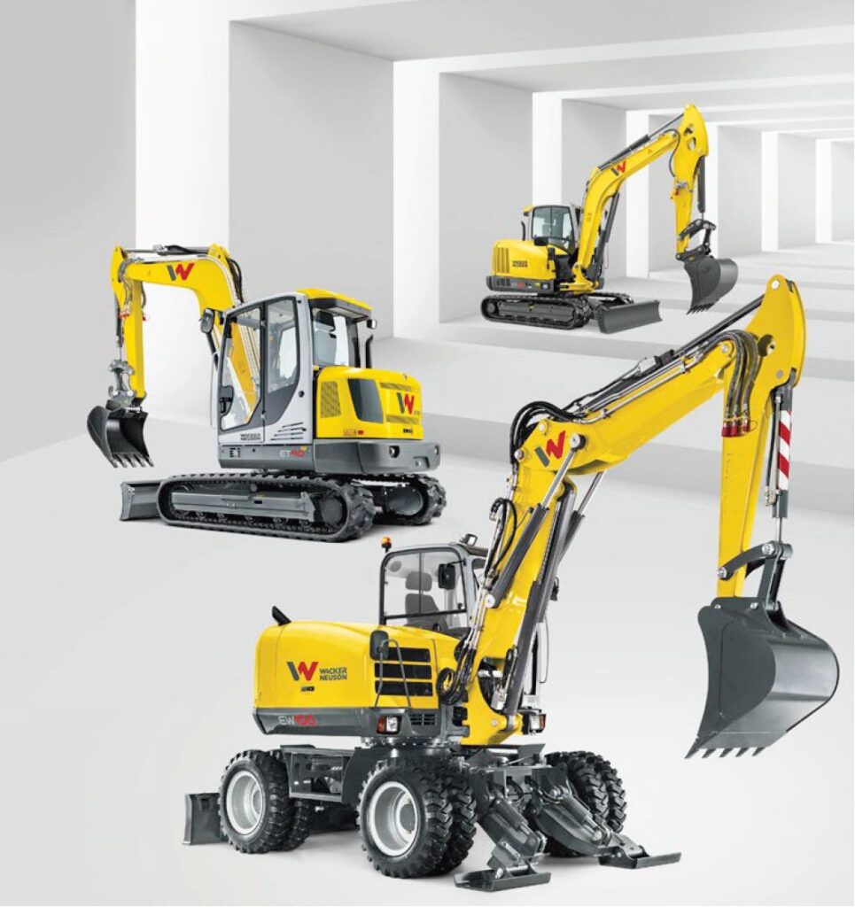 Wacker Neuson minikranen - ET- en EW-serie op rups en wielen